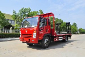這款國六挖機平板運輸車很火，關注沒？